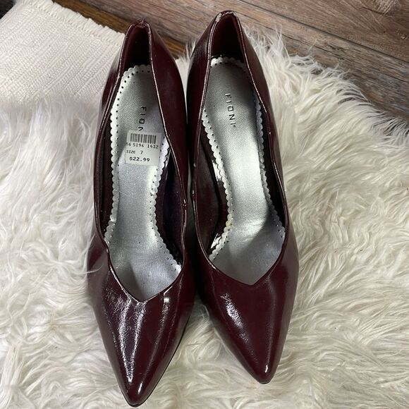 Fiona Ladies High 4” Stiletto Heel Dress Shoes, Brown, Size 7 - Picture 4 of 14